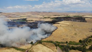 Elazığ’da yangın saatler sonra kontrol altına alındı, 800 dönüm ekili arazi kül oldu